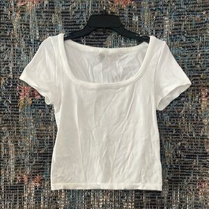 Aritzia White Ribbed Women's Top